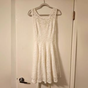 White lace dress